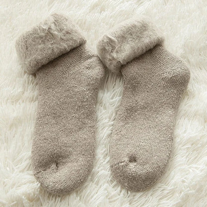 Chaussettes chaudes pour femmes - beige / universel