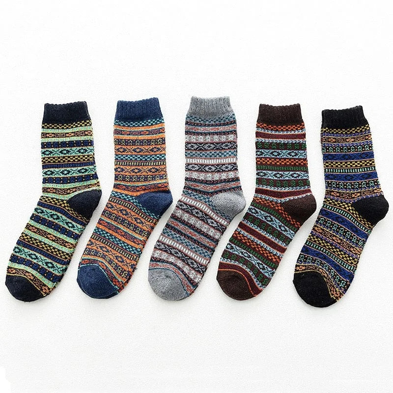 Chaussettes chaudes pour femmes - lot de 5 - universel