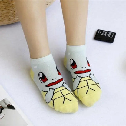 Chaussettes courtes avec des impressions de pokemon