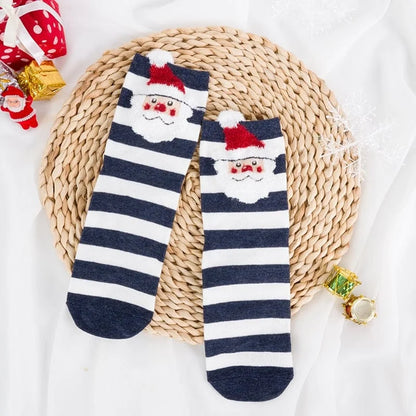 Chaussettes de noël pour femmes - bleu marine / universelle