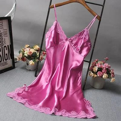 Chemise de nuit classique - rose / s