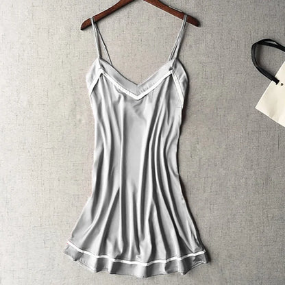 Chemise de nuit simple - gris / s