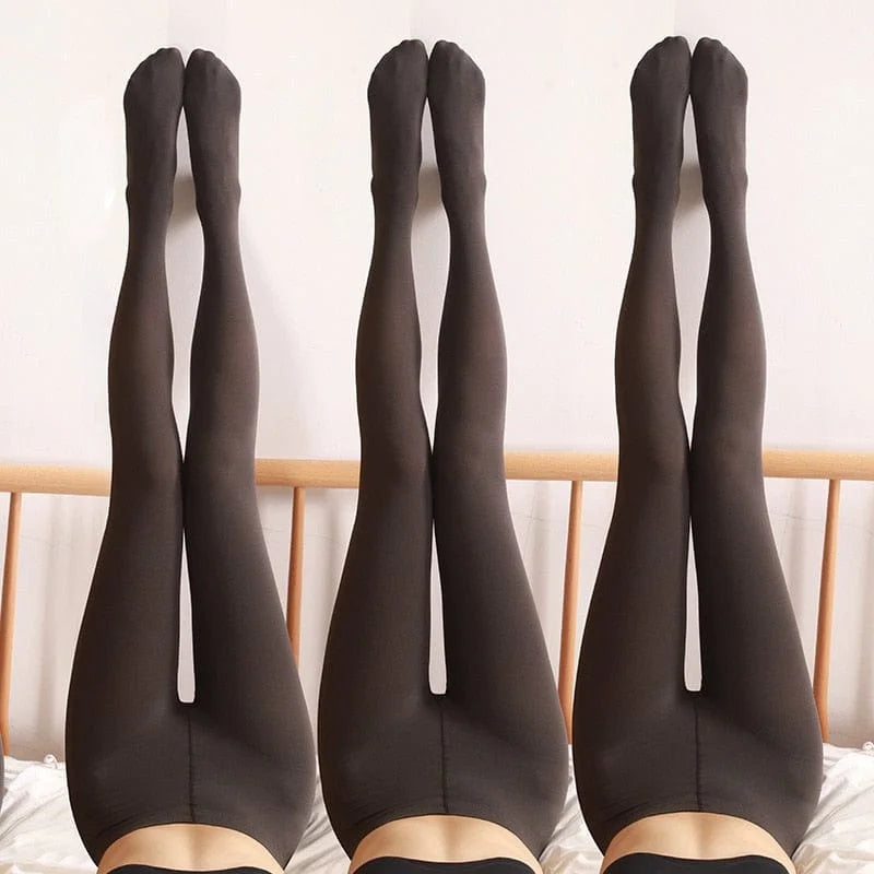 Collants épais pour femmes - gris / s/m