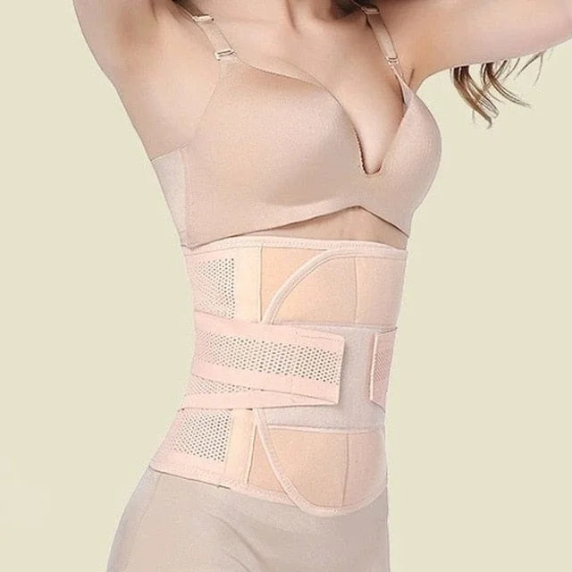 Corset amincissant à fermeture velcro - beige / xs