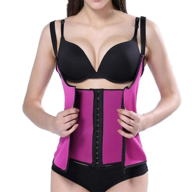 Corset amincissant double - rose / s