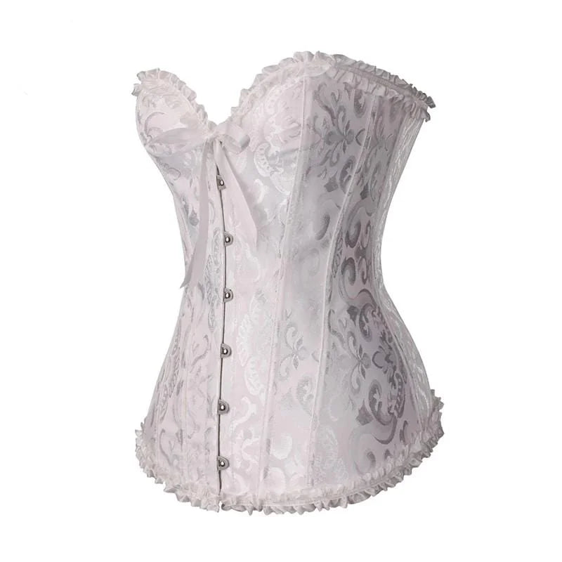 Corset en dentelle pour femme - blanc / xs