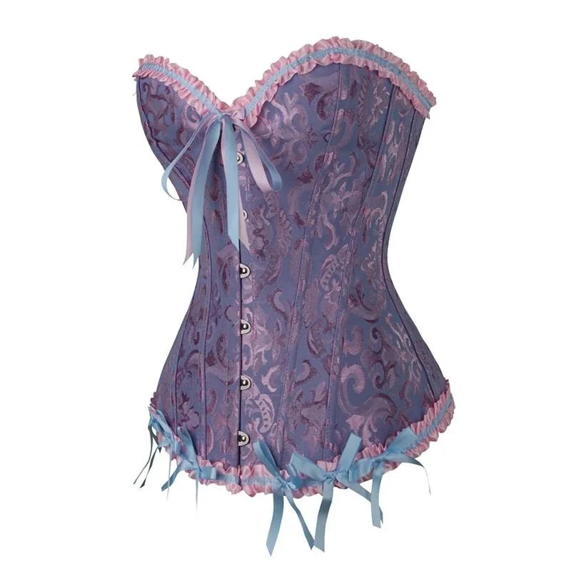 Corset en dentelle pour femme - violet / xs