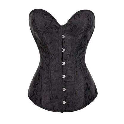 Corset féminin à crochet et œillet - noir / s