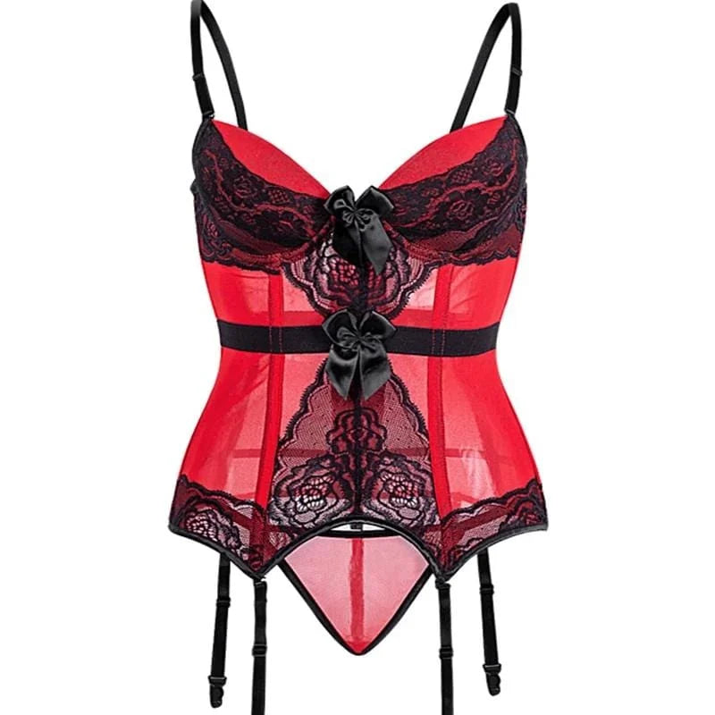 Corset pour femmes en grandes tailles - rouge / s