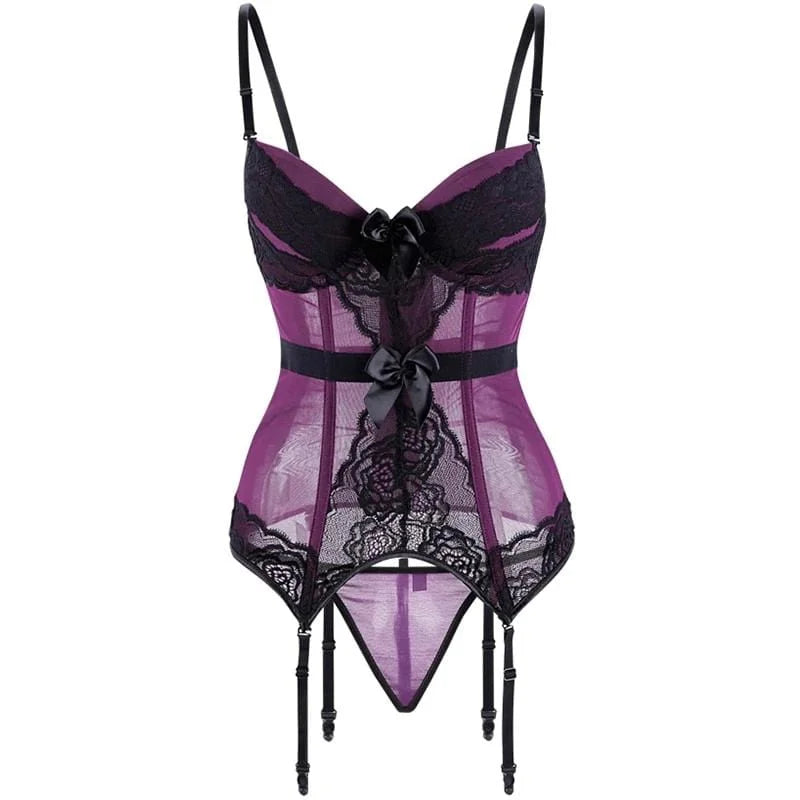 Corset pour femmes en grandes tailles - violet / s