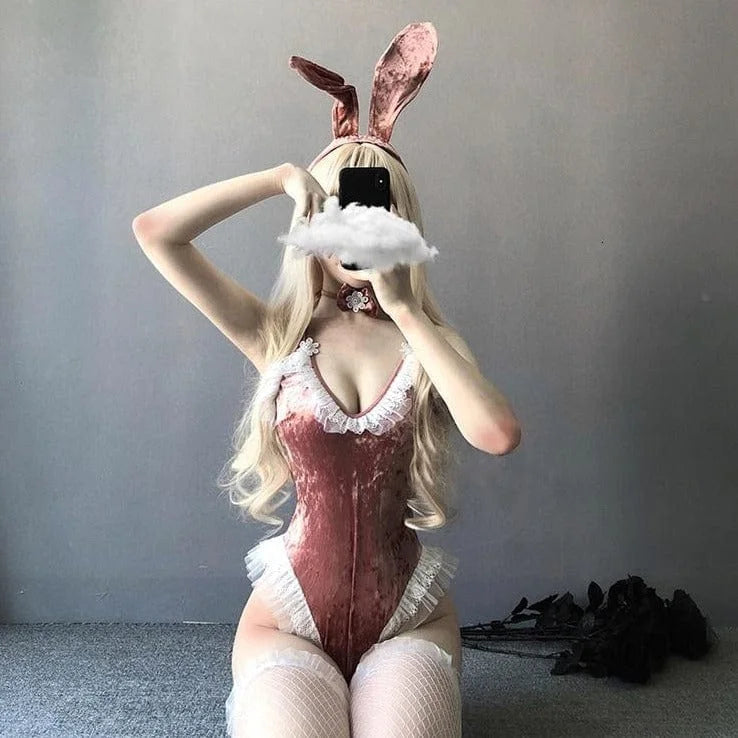 Costume sensuel de lapin - beige / universel