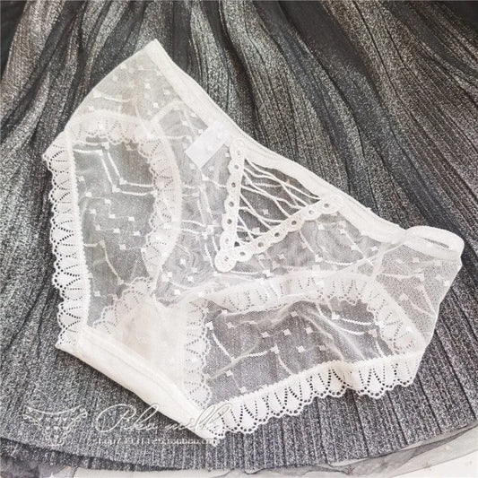 Culotte transparente avec cordons - blanc / universel