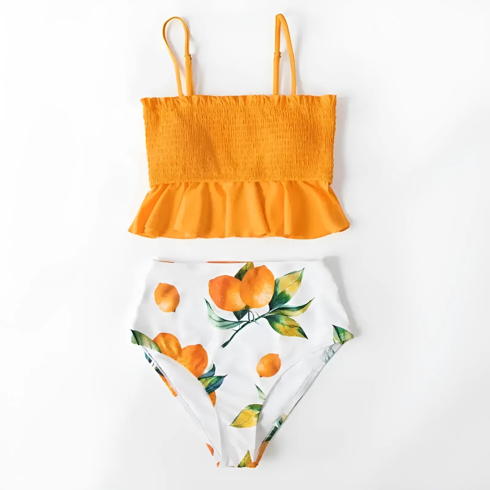  Ensemble de bikini à volants en deux pièces