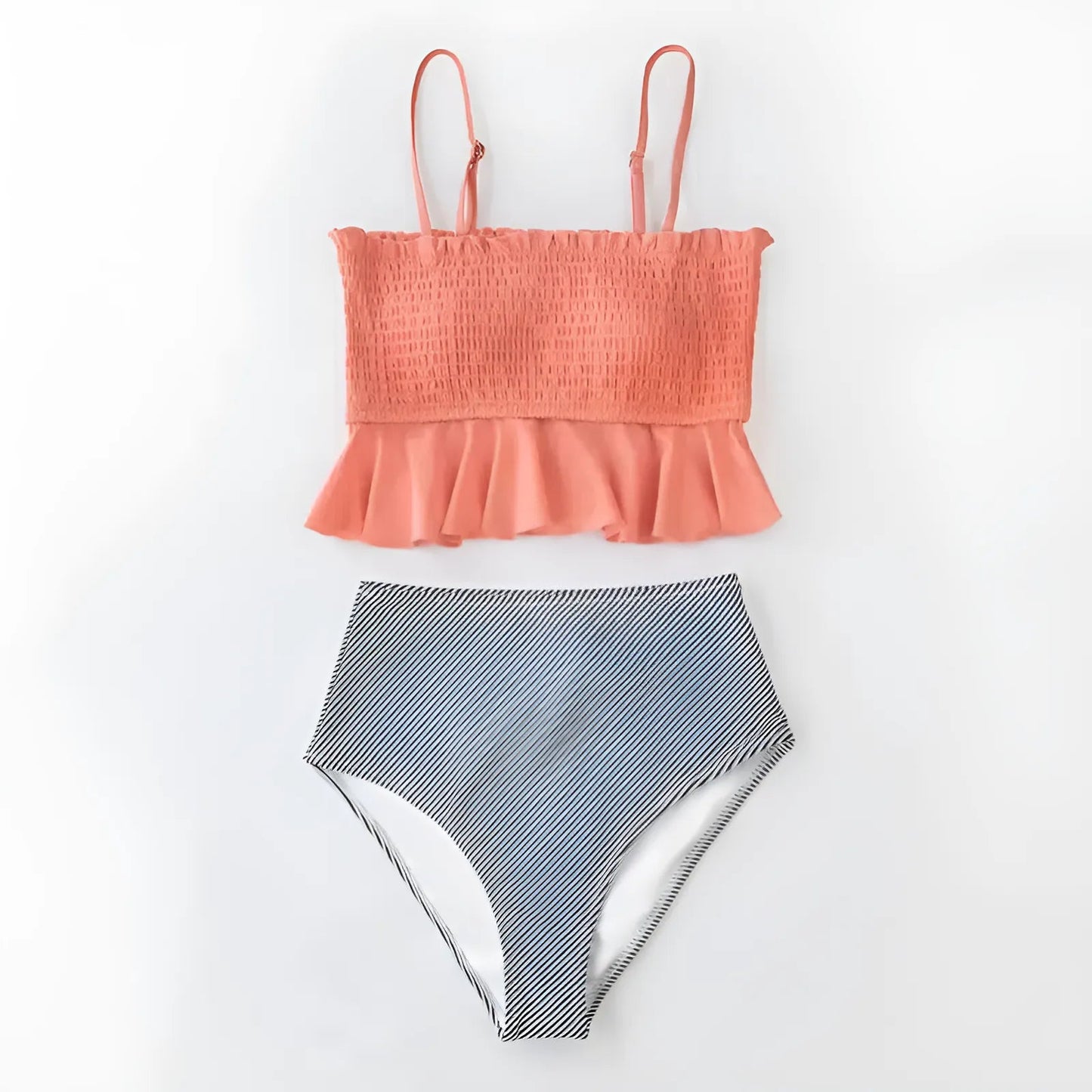  Ensemble de bikini à volants en deux pièces