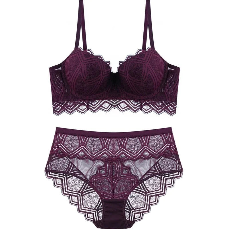 Ensemble de lingerie avec de la dentelle décorative