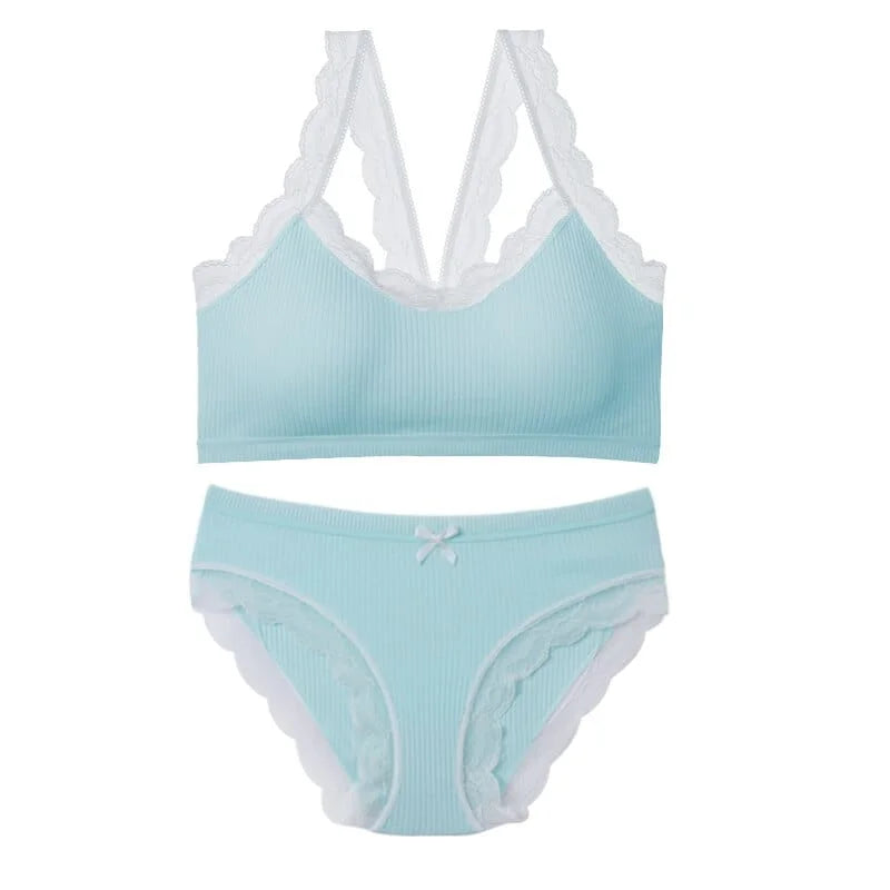 Ensemble de lingerie classique - bleu / universel