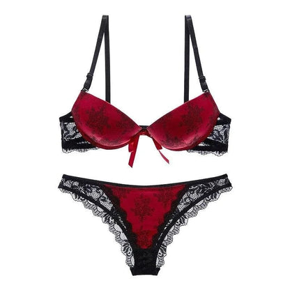 Ensemble de lingerie élégant - rouge / 85a