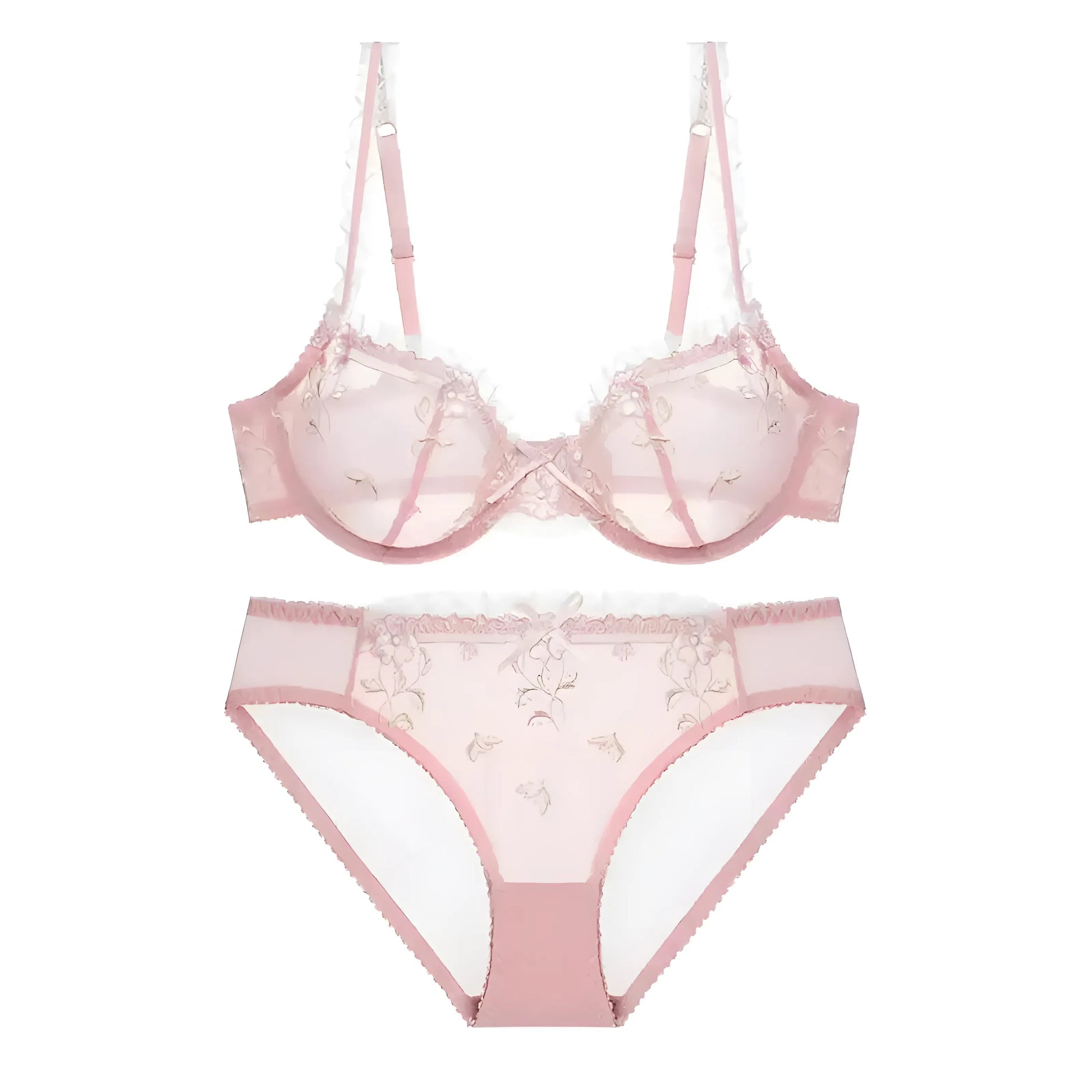  Ensemble de lingerie en dentelle florale