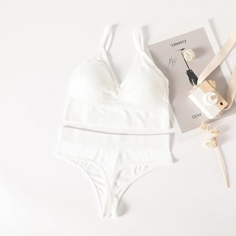 Ensemble de lingerie rayé - blanc / s