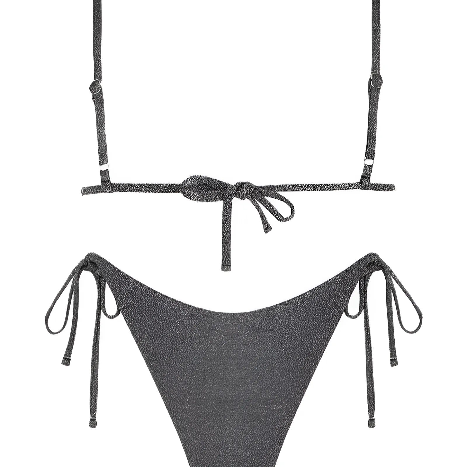  Ensemble de maillot de bain brillant en deux pièces