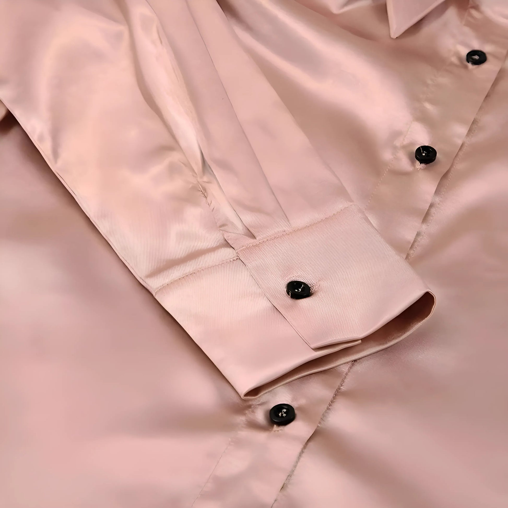  Ensemble de pyjama long en satin 3 pièces