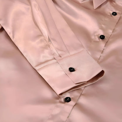  Ensemble de pyjama long en satin 3 pièces