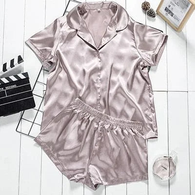 Ensemble de pyjama pour femmes avec chemise - rose / s