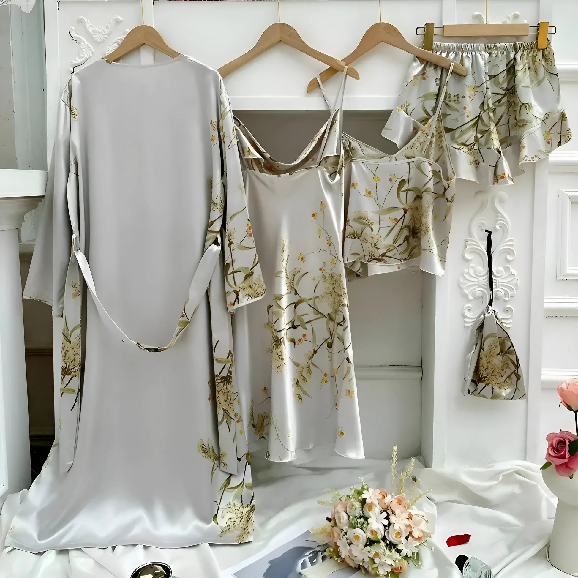  Ensemble de sommeil à imprimé floral