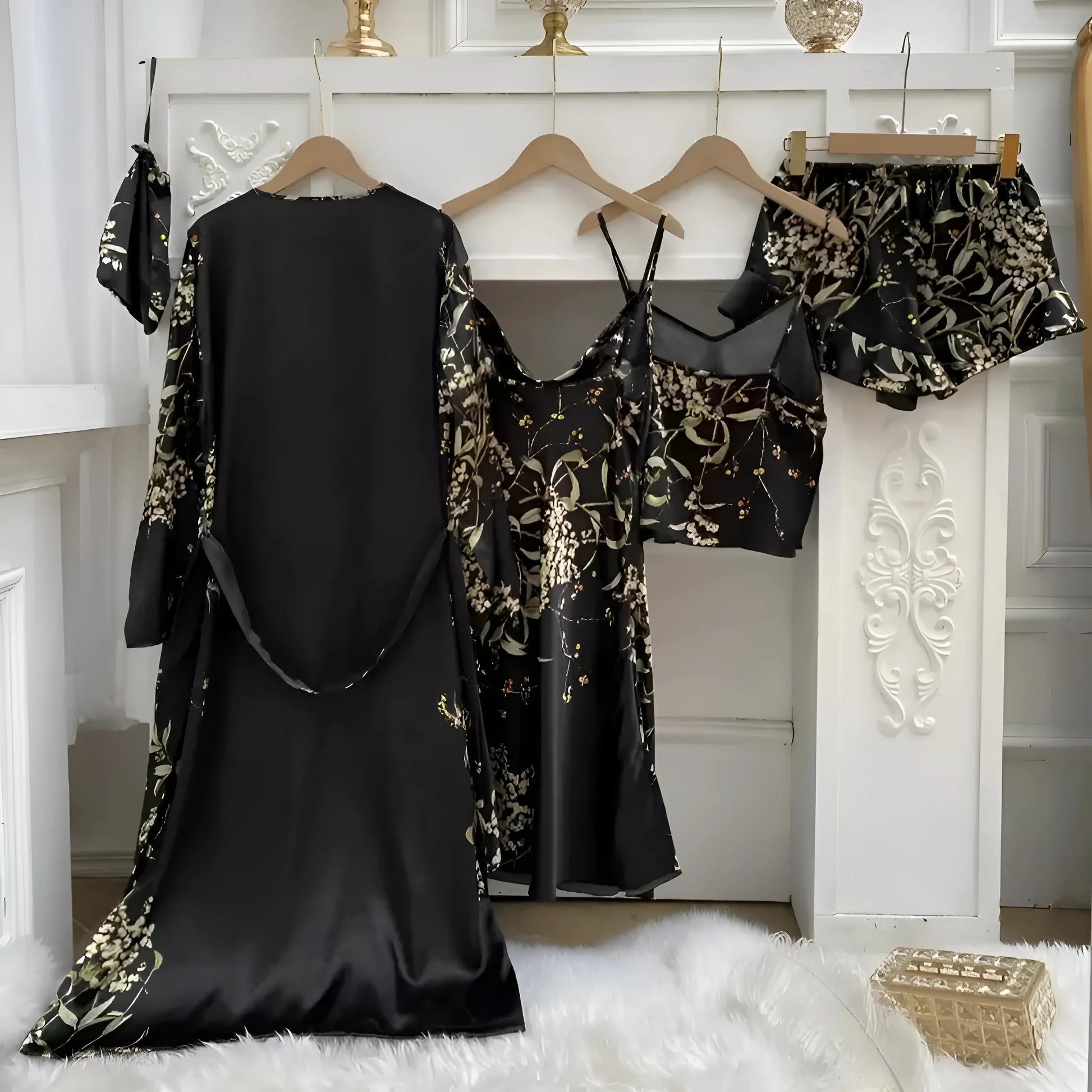  Ensemble de sommeil à imprimé floral