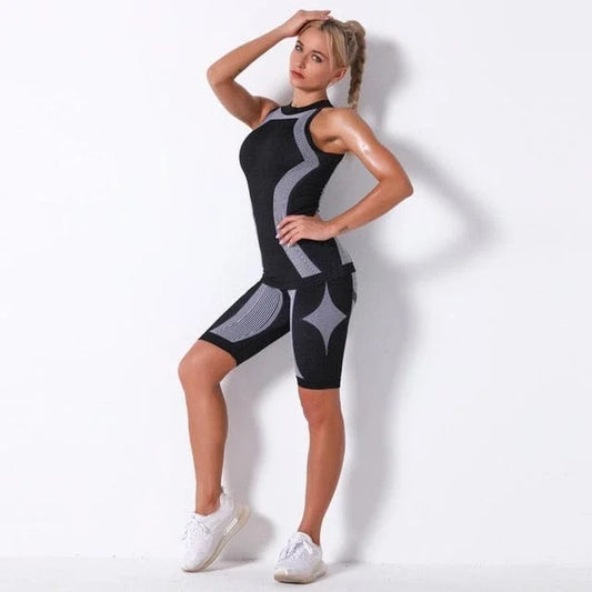 Ensemble de sport avec top plus long - blanc / s