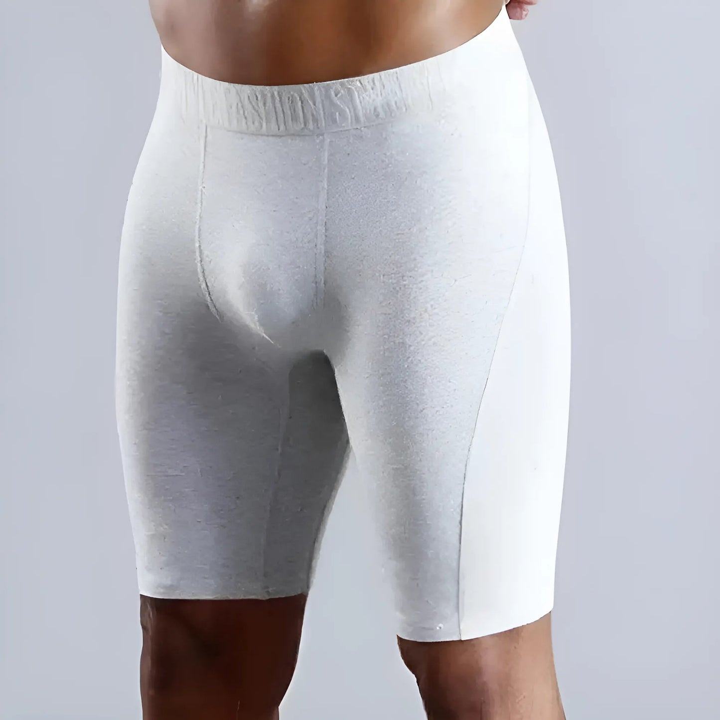 Gris clair Shorts boxers longs pour hommes