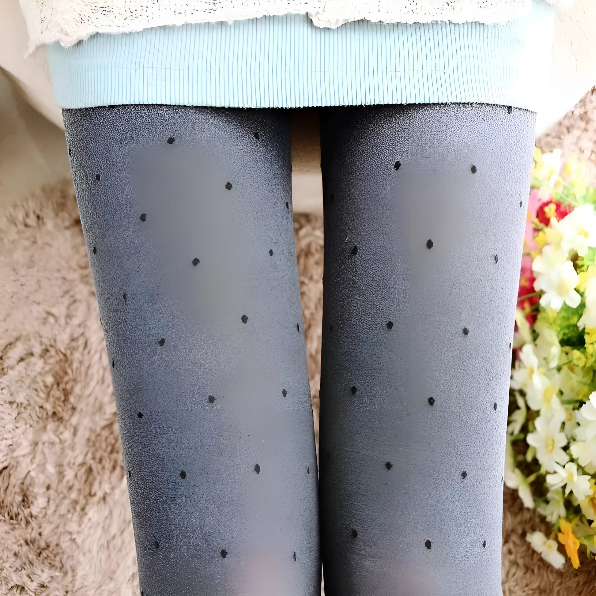 Gris Collants pour femmes à motif gris