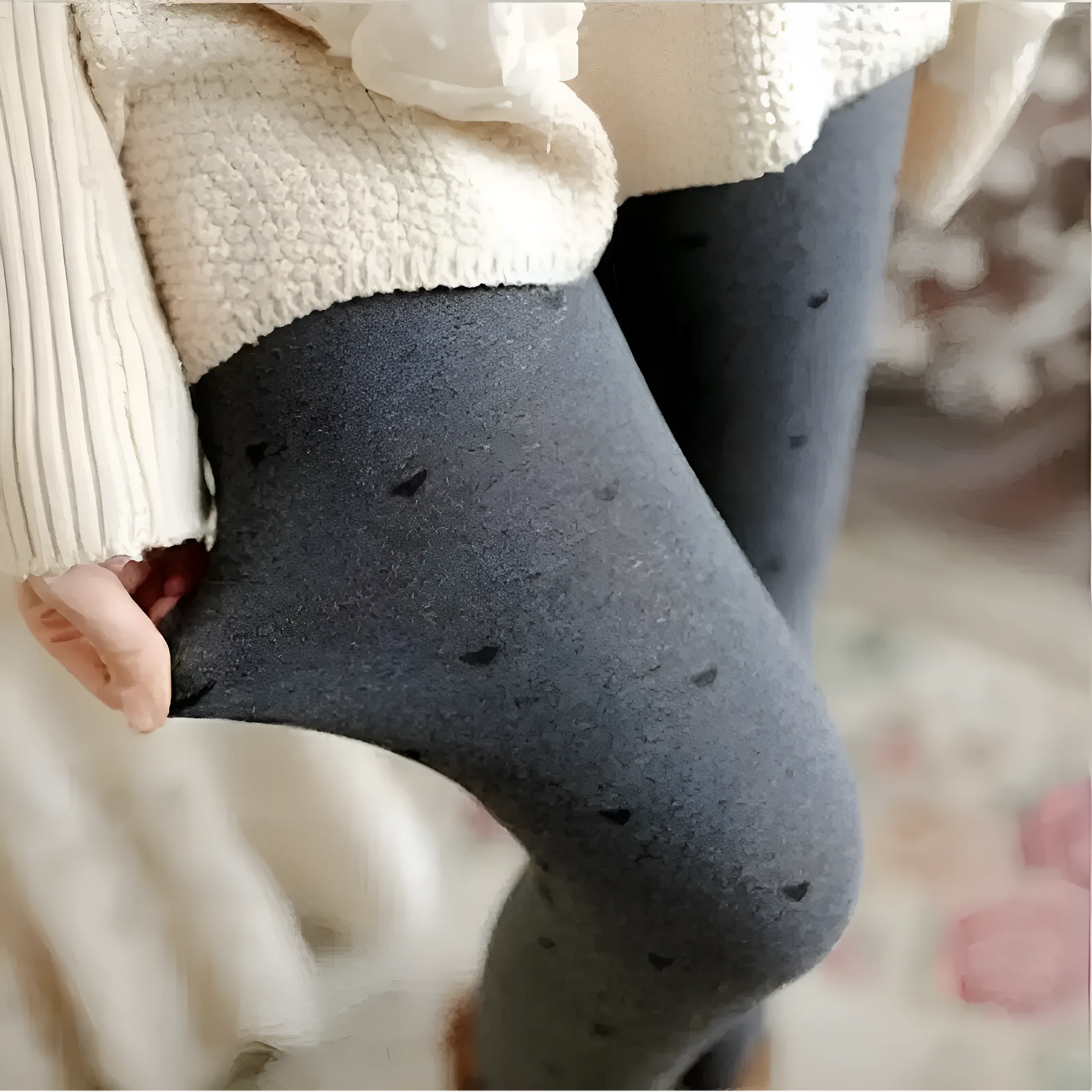 Gris Collants pour femmes à motif gris