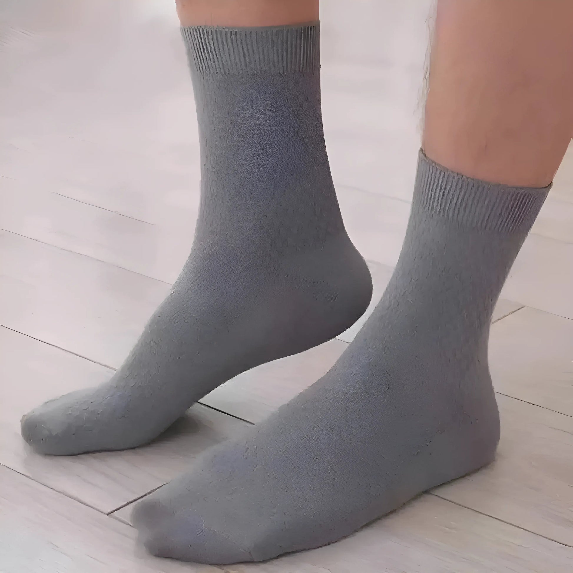 Gris foncé 5 Paquet de Chaussettes pour Hommes