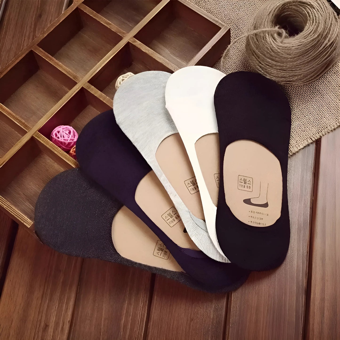 Gris foncé 5 Paquet de Chaussettes pour Hommes