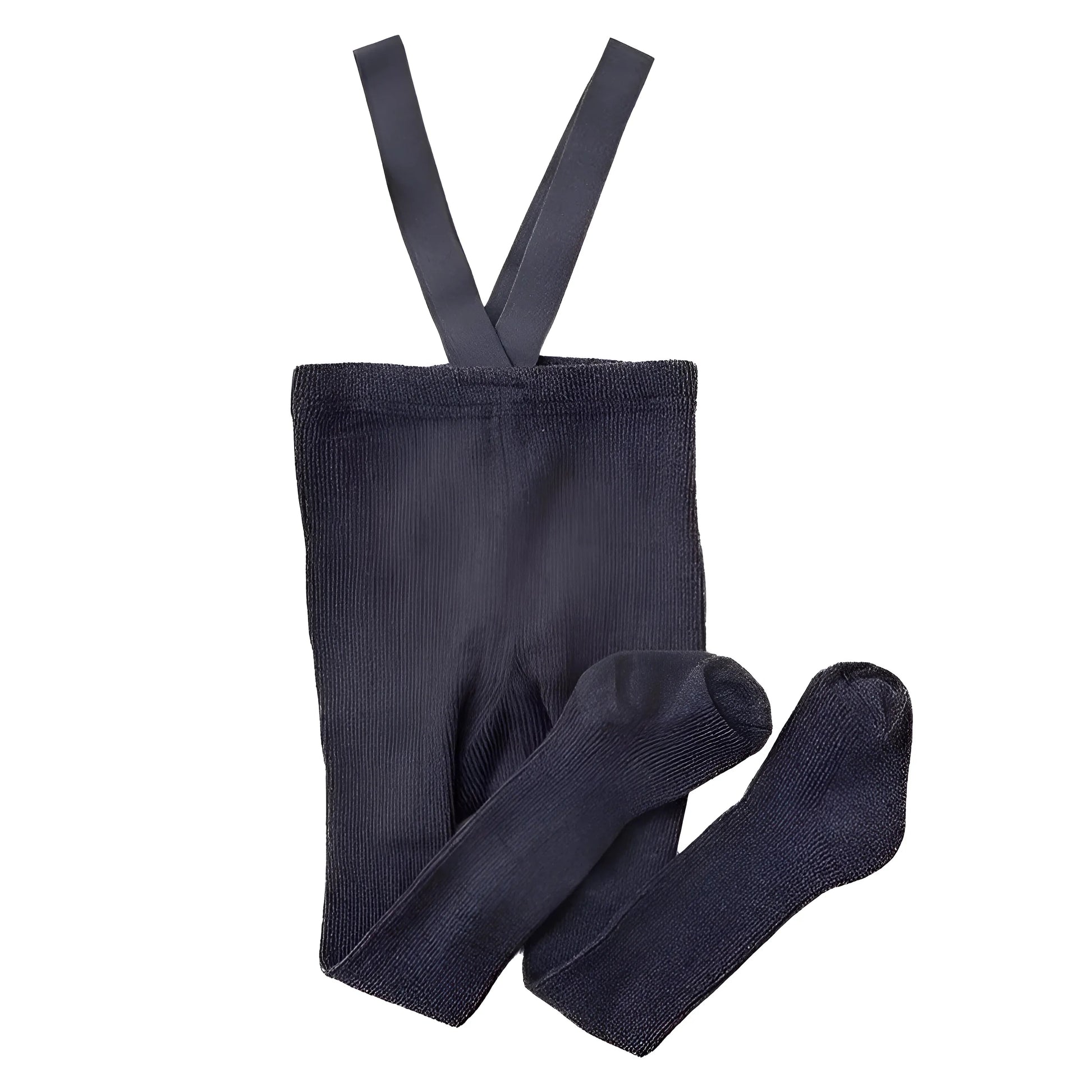 Gris foncé Collants avec bretelles pour enfants