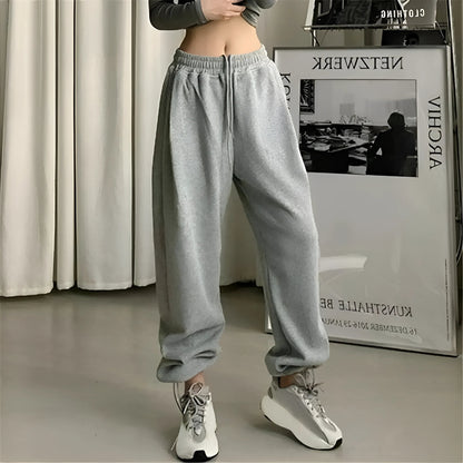 Gris Pantalons de survêtement amples
