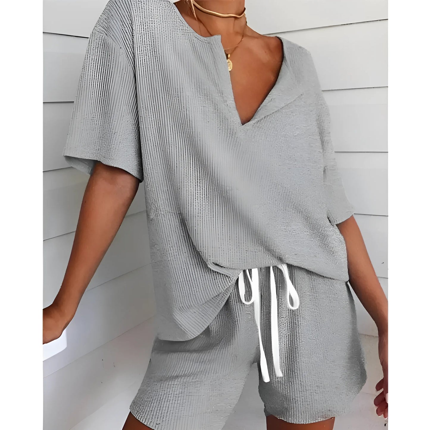 Gris Pyjamas classiques pour femmes