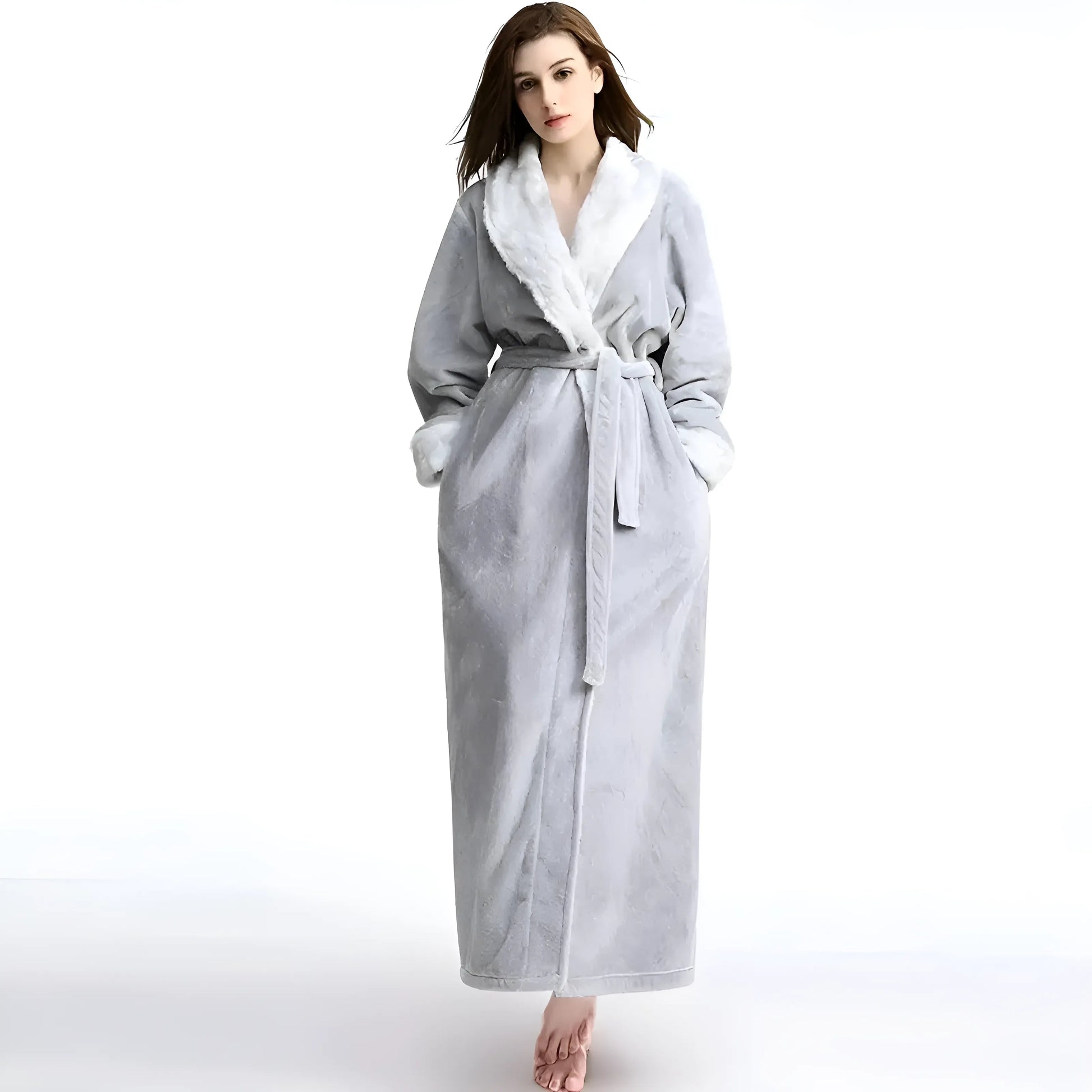 Gris Robe longue pour femmes