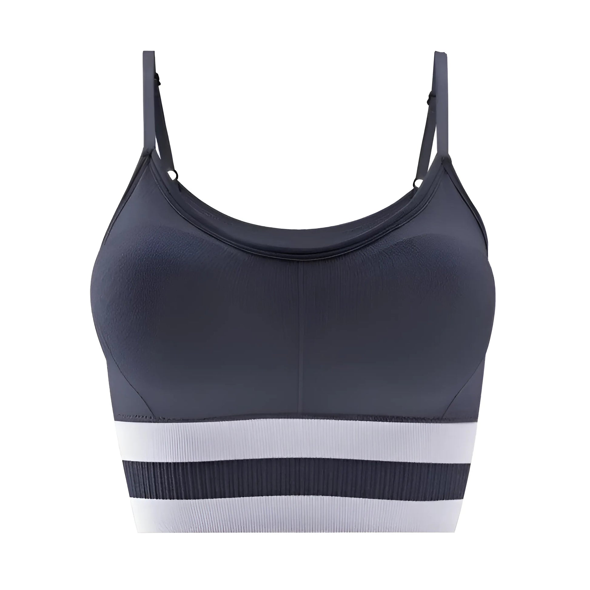 Gris Soutien-gorge de sport avec bretelles