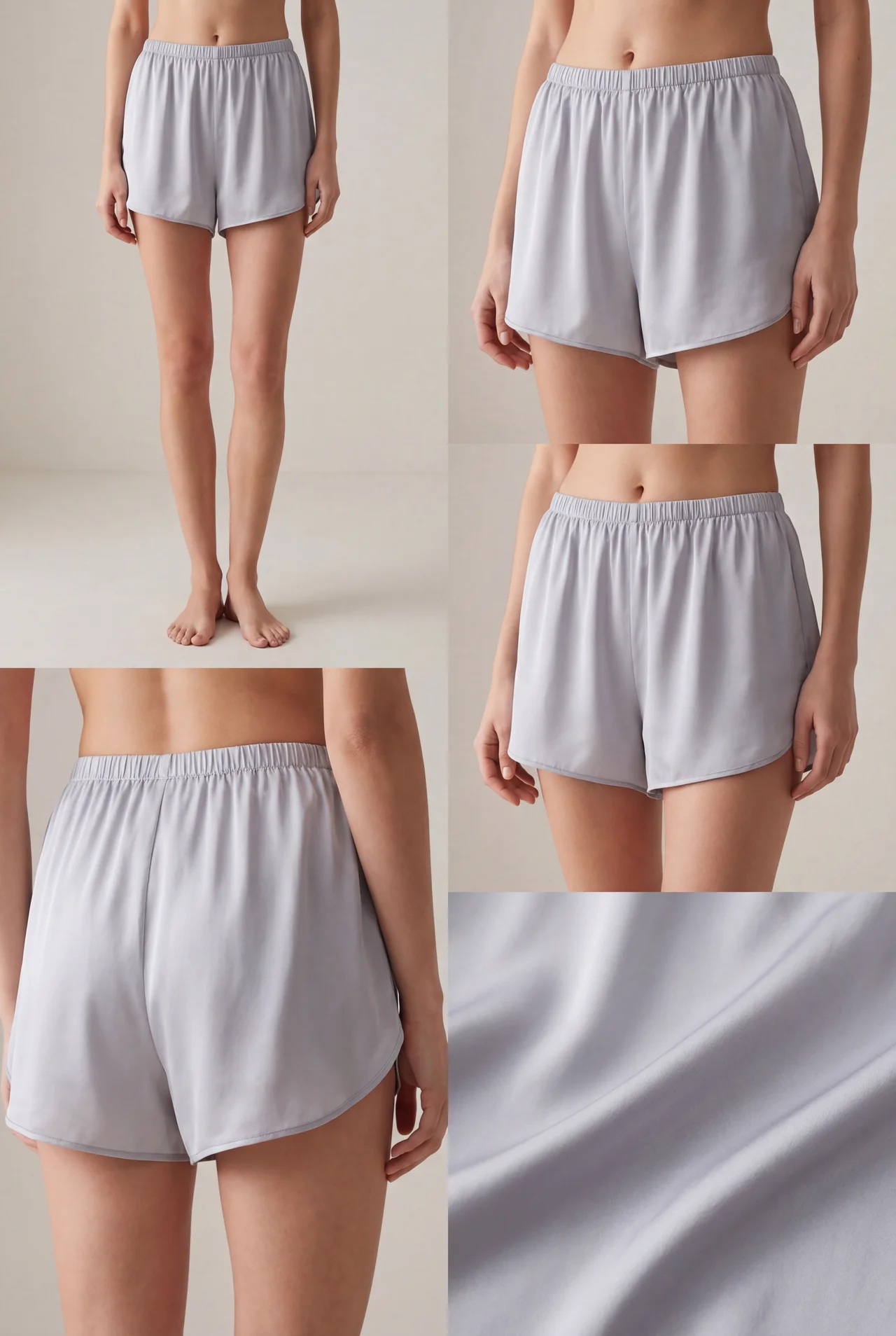 Shorts de sommeil en satin