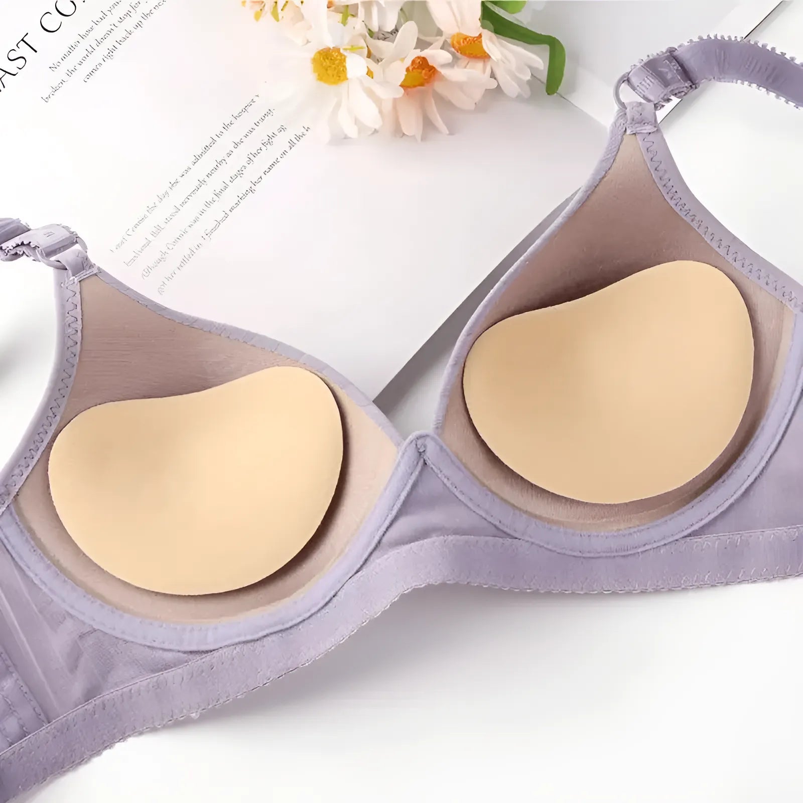  Inserts en tissu adhésif pour soutien-gorge