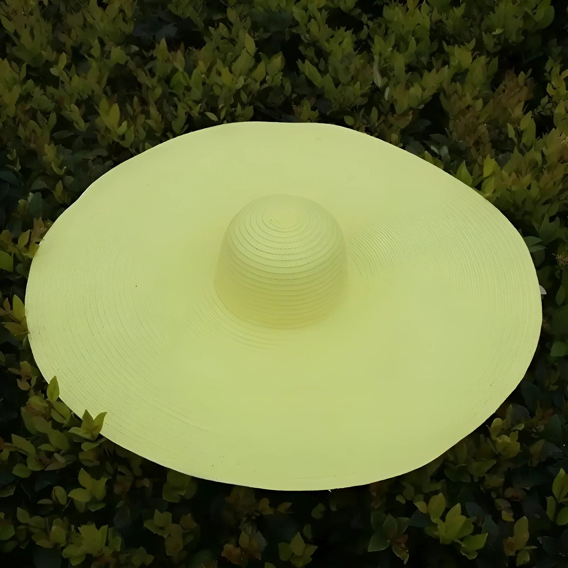 Jaune clair Chapeau de plage à large bord