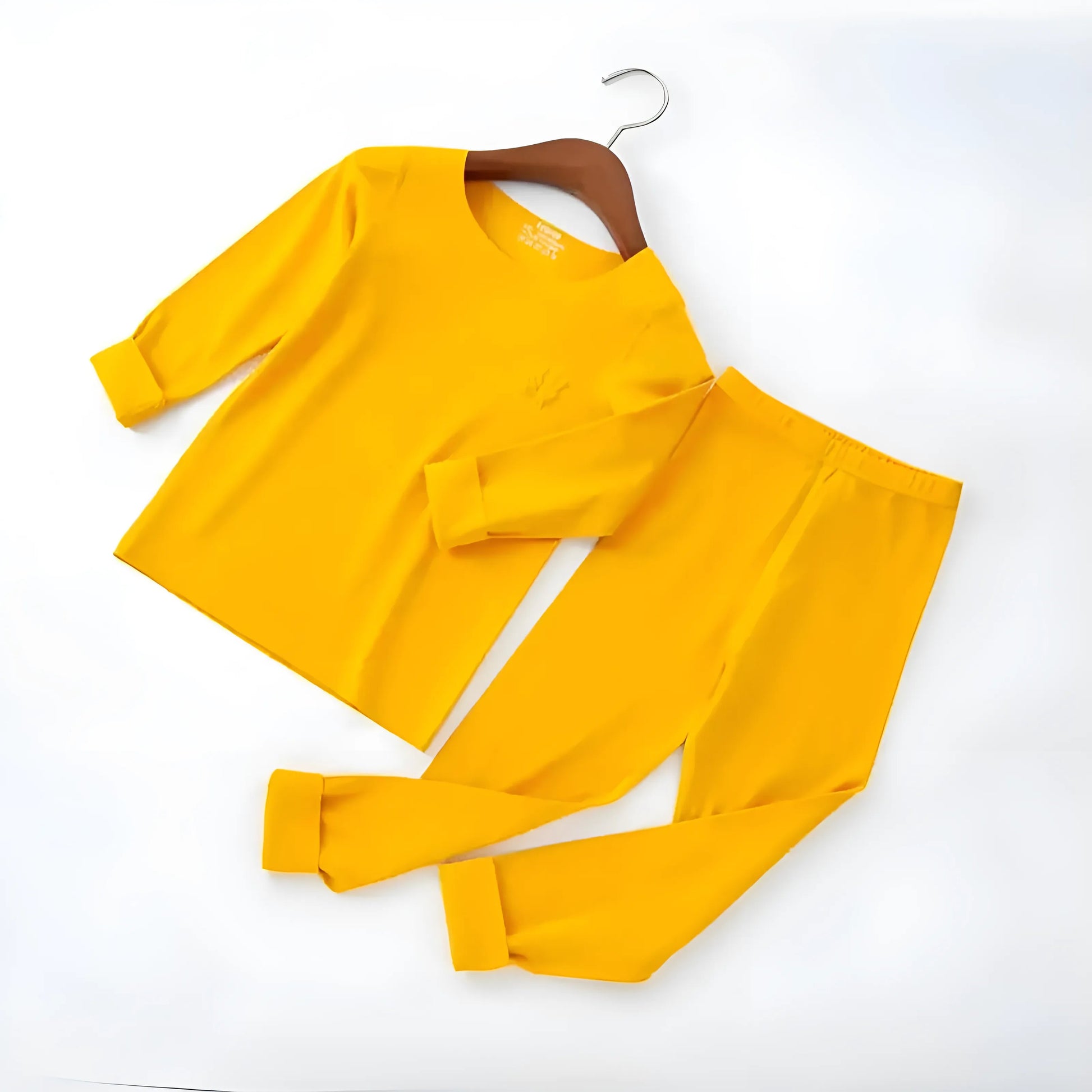 Jaune Pyjamas classiques pour enfants