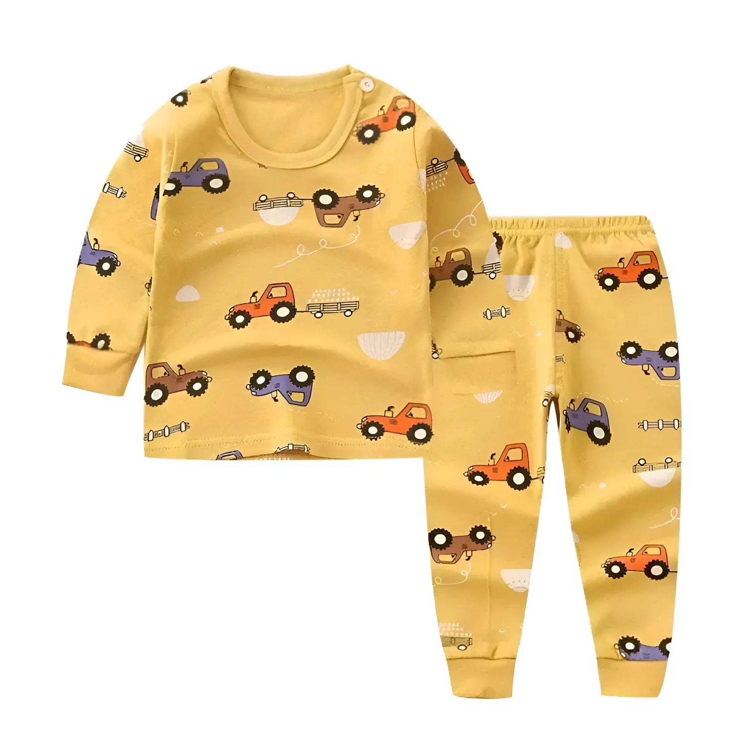 Jaune Pyjamas longs pour enfants