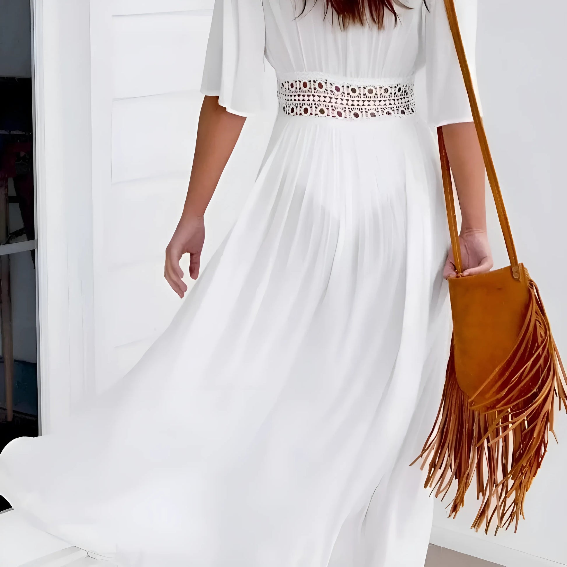  Kimono long en voile de plage