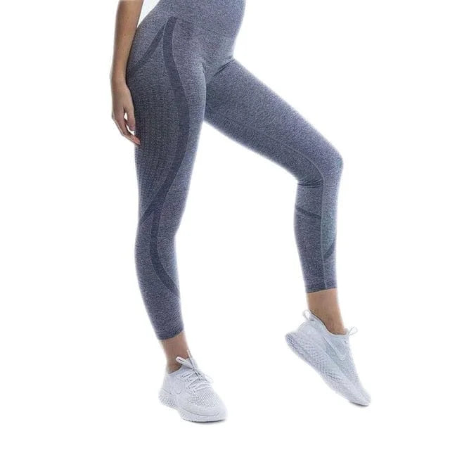 Leggings de sport avec bandes décoratives - gris / s