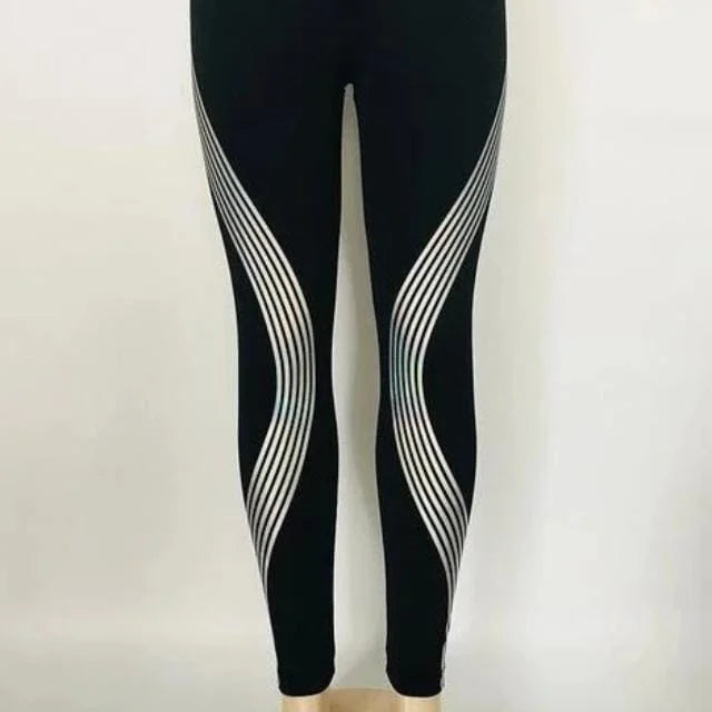 Leggings de sport avec des rayures décoratives