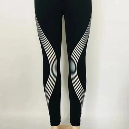 Leggings de sport avec des rayures décoratives