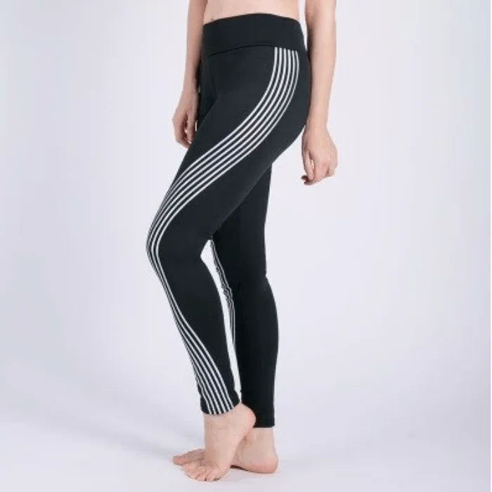 Leggings de sport avec des rayures décoratives